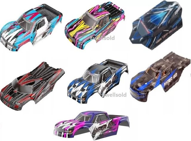 MJX Hyper Go Ersatzteile H16H H16E 16207 16208 16209 16210 1/16 Brushless R/C Truck Karosserie - Bild 1