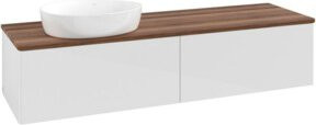 V&B Waschtischunterschrank Antao ohne Frontstruktur in Weiß lackiert B/T: 160 x 50 cm - Bild 1
