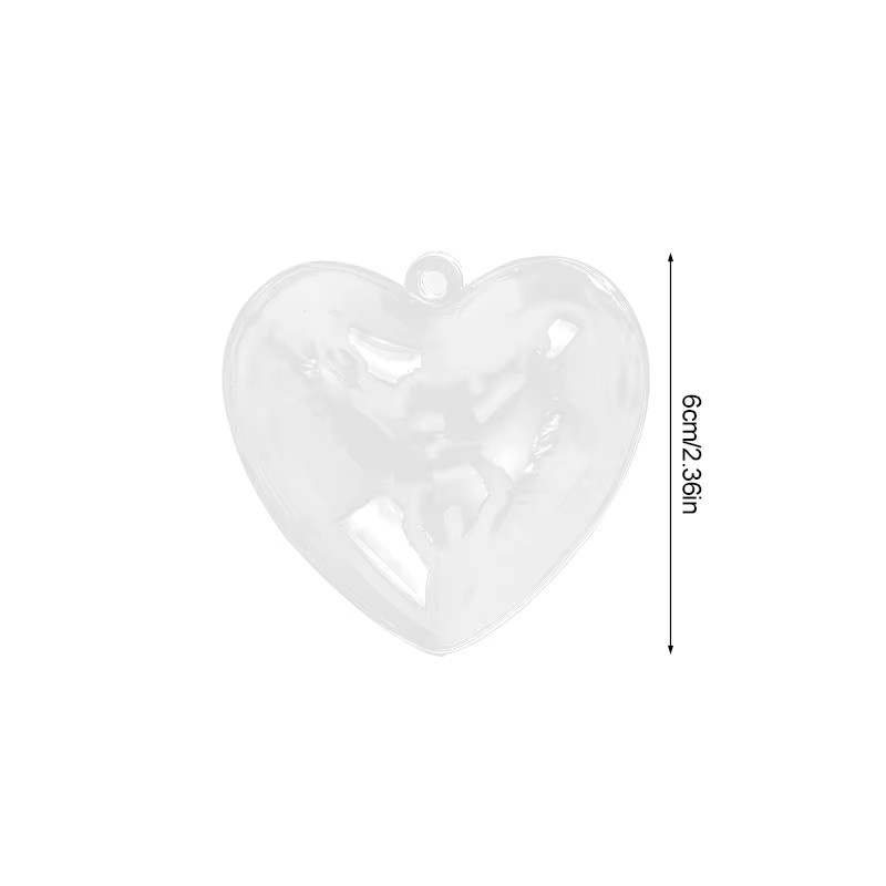 10 Stück ZQNYCY Herz-Süßigkeitsboxen aus Acryl in Transparent, befüllbare Herz-Verpackungen für Hochzeit, Geburtstag und Party - Bild 4