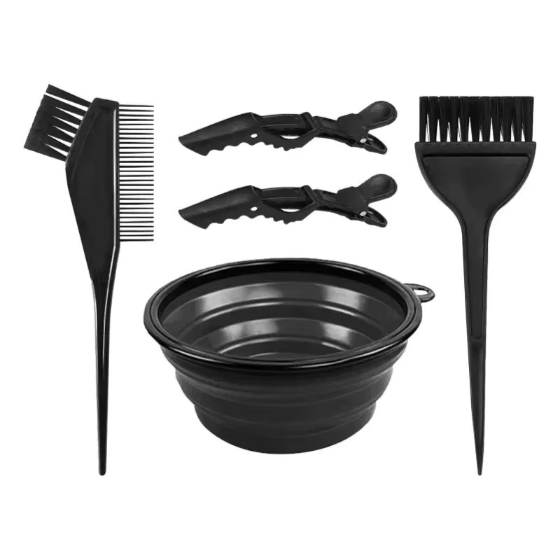 5-teiliges Haarfärbeset mit Kamm, Bürste und Farbstoffschale - Bild 4