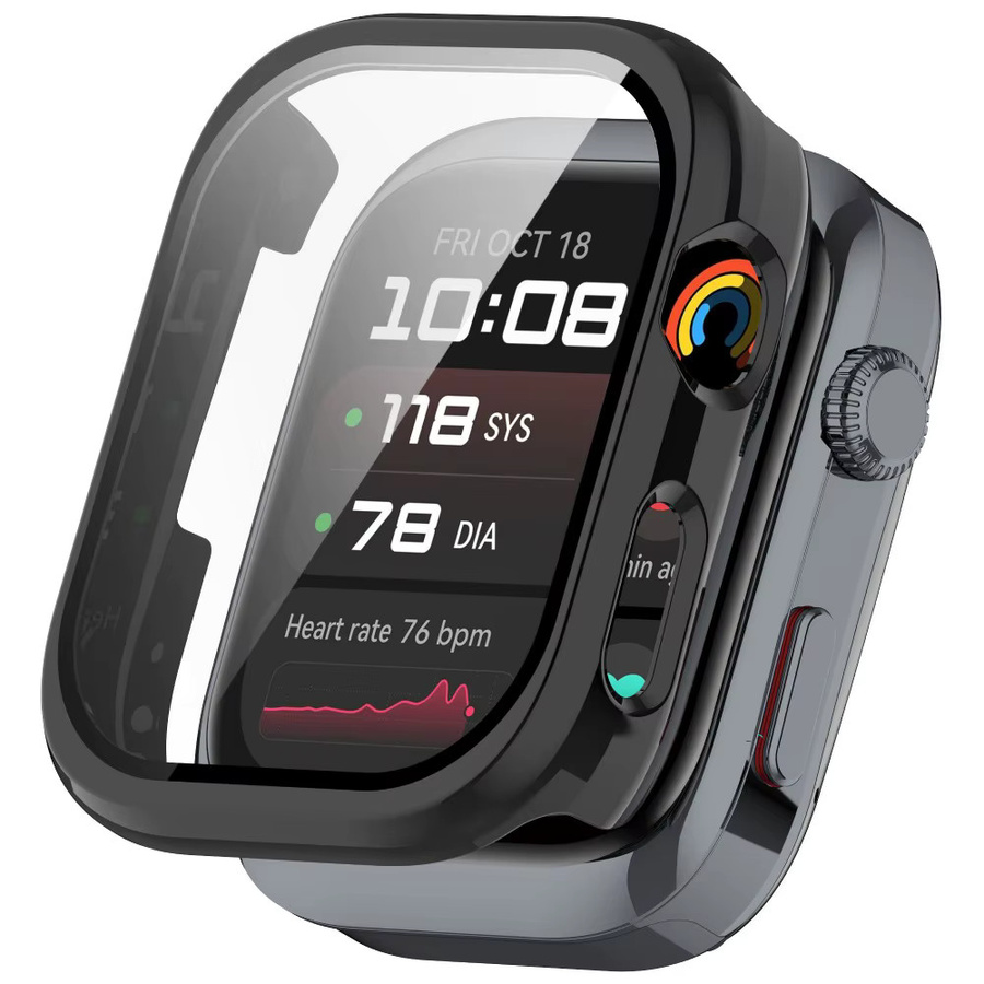 Huawei Uhrenzubehör, PC-Hülle mit gehärtetem Glas, Schwarz, Transparent, Huawei Watch D2 - Bild 3