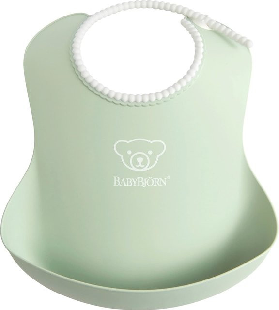 BabyBjörn 2er-Pack Lätzchen mit Auffangschale aus Silikon, BPA-frei und spülmaschinenfest, Mehrfarbig - Bild 1