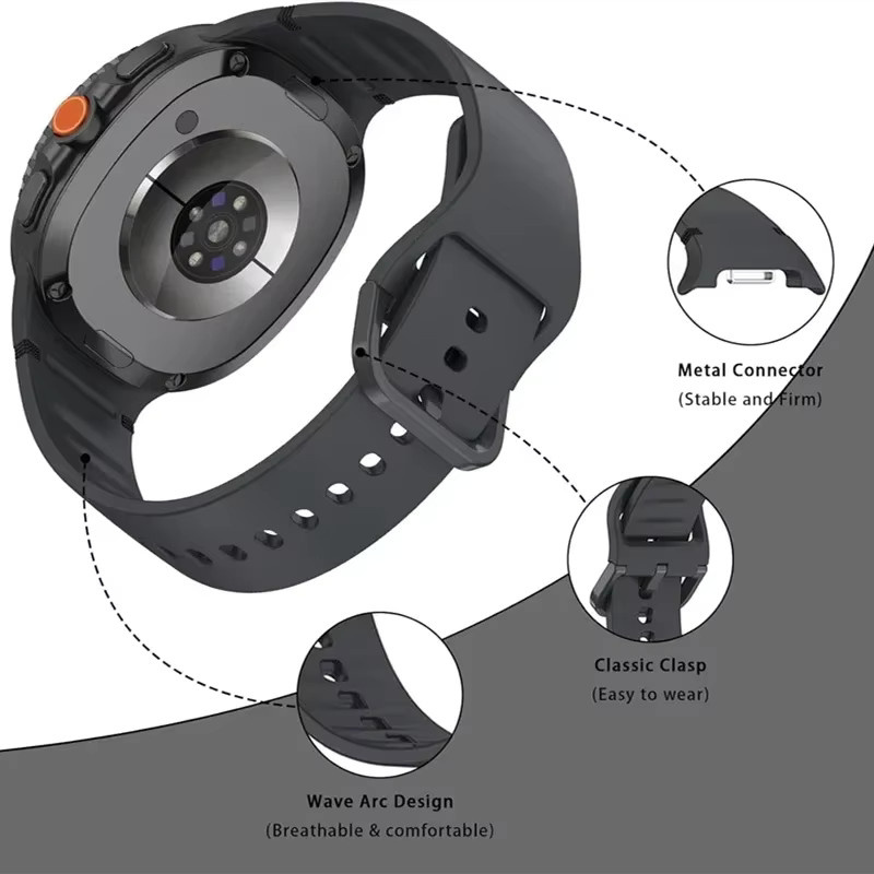 Samsung Silikonarmband, Schwarz, Unisex - Bild 2