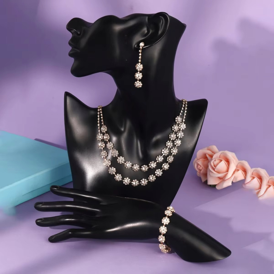 Miallo Schmuckset 3-teilig, Kristall, Roségold, Damen, Hochzeit - Bild 4