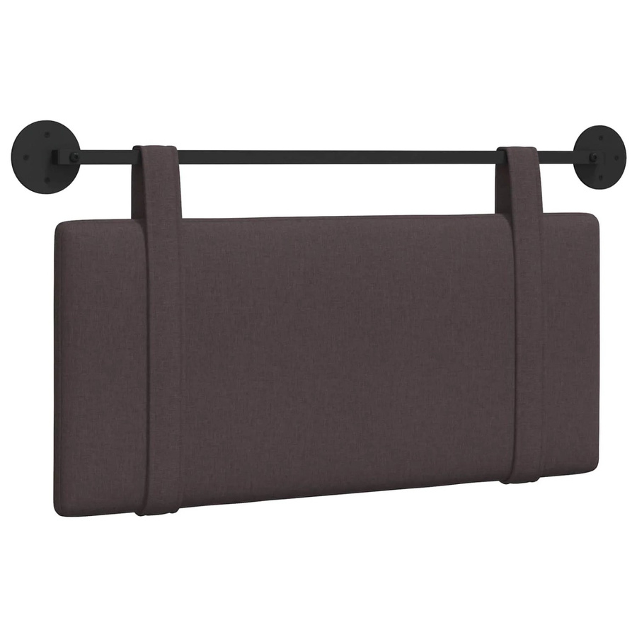 vidaXL Wandmontiertes Polsterpaneel in Dunkelbraun mit Stoffbezug B: 100 cm, H: 55 cm, T: 5 cm - Bild 2