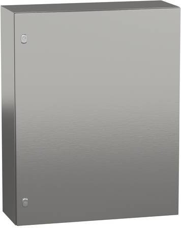 Schneider Electric SPACIAL S3X Verteilerkasten aus Edelstahl 304L mit Scotch Brite Oberfläche, Farbe Silber, H x B x T: 100 x 80 x 30 cm - Bild 1