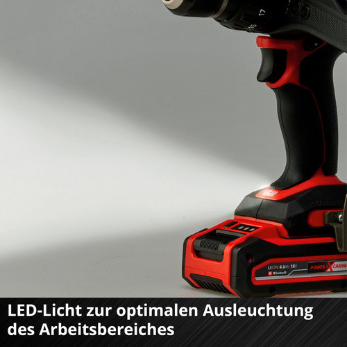 Einhell Power X-Change TP-CD 18/120 Li-i BL Solo Akku-Schlagbohrschrauber in Schwarz-Rot-Grau - Bild 5