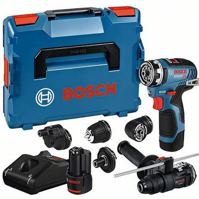 Bosch Akku-Bohrschrauber GSR 12V-35 FC Professional Set mit 2 x 3,0Ah Akkus und 5 Aufsätzen in L-BOXX - Bild 2