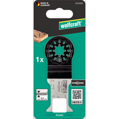 Wolfcraft Bimetall Tauchsägeblatt für Holz und Kunststoff, Silber, Durchmesser: 35 mm - Bild 2