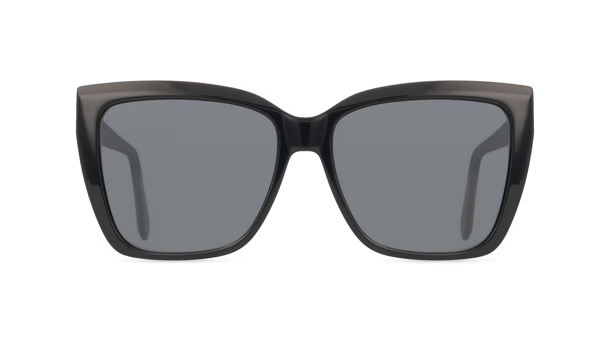 Ferragamo SF1102S Sonnenbrille Damen, Vollrand, Eckig, Acetat, schwarz, grau - Bild 1