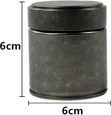 Binchi Outdoor Product Luftdichte Blechdose für Matcha Pulver und Gewürze, Schwarz - Bild 1
