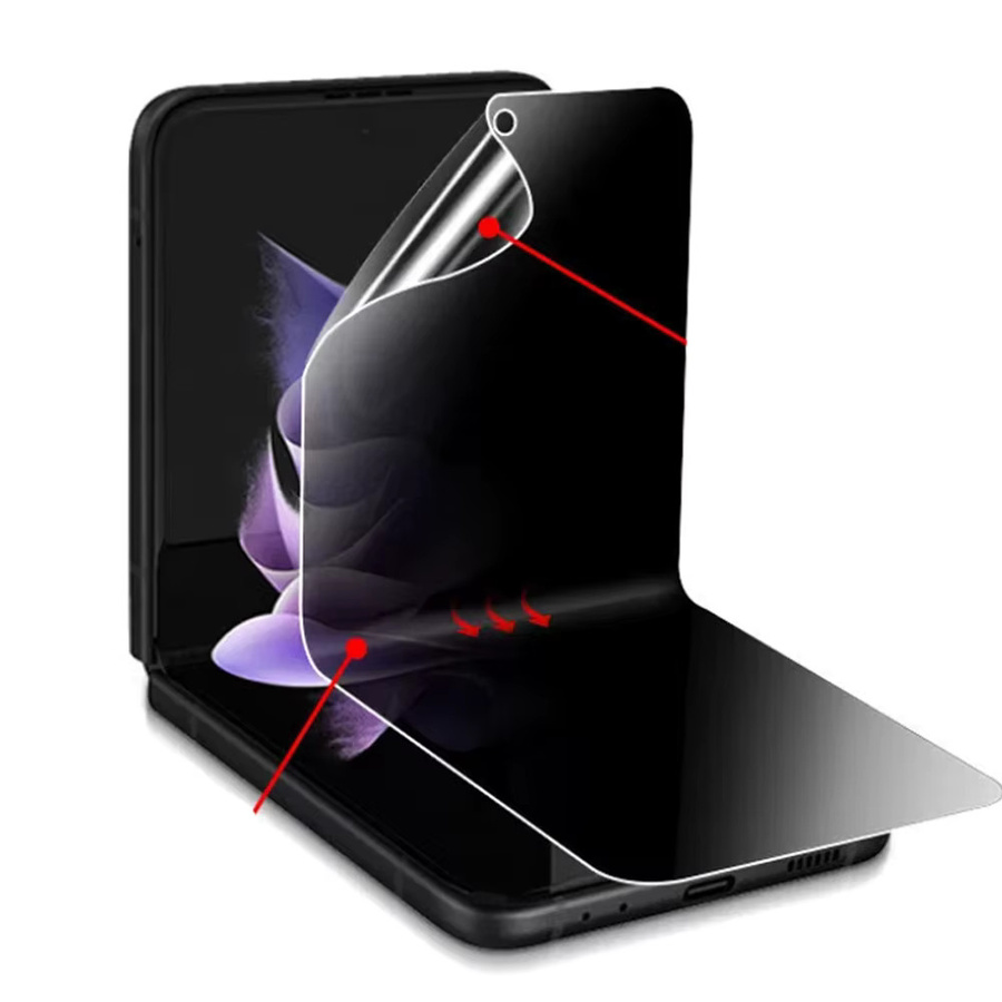 3 Stück Anti-Spy Hydrogel Sichtschutzfolie für Samsung Galaxy Z Flip 4, transparent - Bild 2