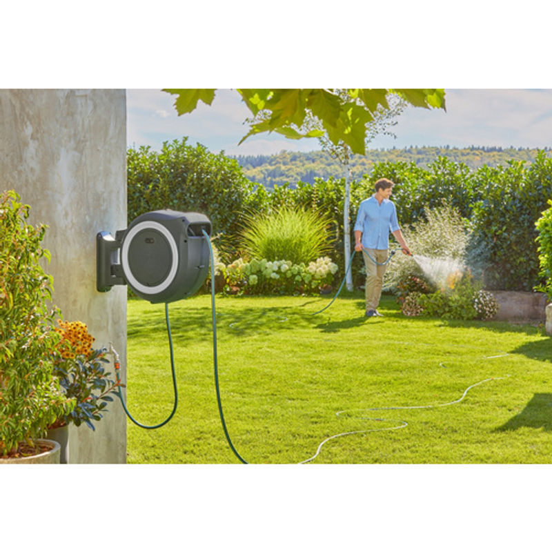 GARDENA Power Roll XL Akku-Wand-Schlauchbox, Grau-Weiß, 35 m - Bild 5