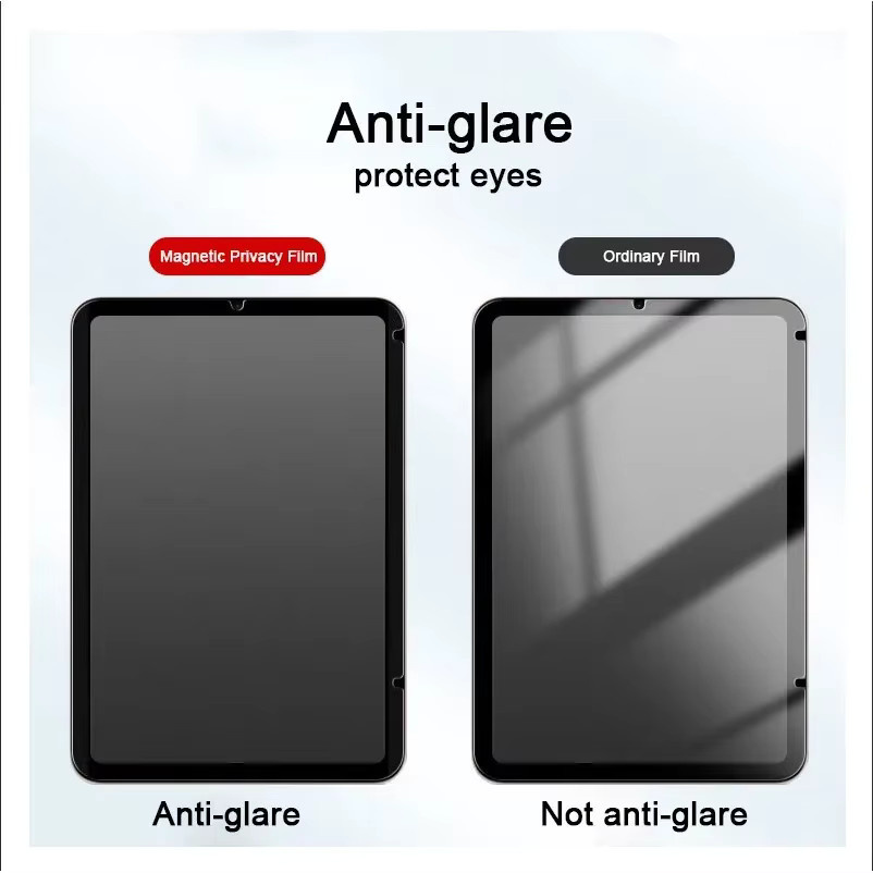 Magnetische Sichtschutzfolie für Apple iPad Pro, Air und Mini in Schwarz - Bild 6