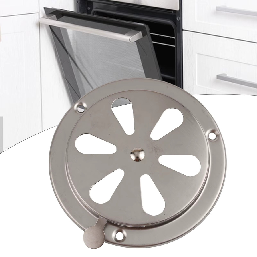Vibratite Ersatz Belüftungsventil für BBQ Grill und Smoker, 125 mm Durchmesser, Hochtemperatur-Luftschieber für Ofen und Testkammer - Bild 2