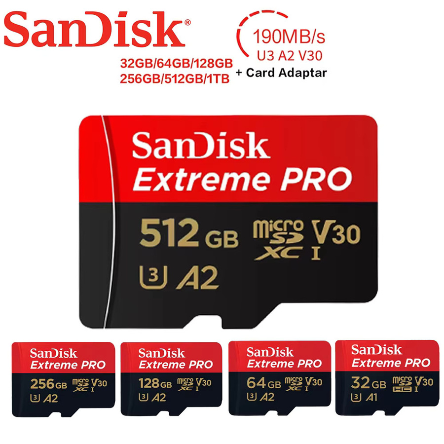 SanDisk Extreme PRO Micro SD Speicherkarte V30 UHS-I U3 Klasse 10 in Rot - Bild 3