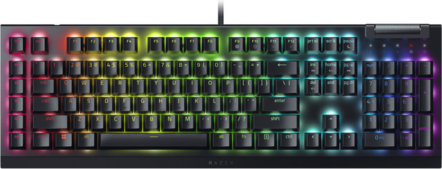 Razer BlackWidow V4 X Gaming-Tastatur mit Green Switches, QWERTZ Deutsch, Schwarz - Bild 1
