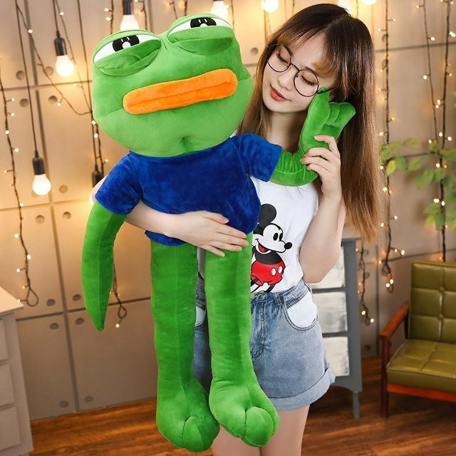 Pepe Der Frosch Trauriger Frosch, Plüsch, Stofftierpuppen, ab 3 Jahre - Bild 1