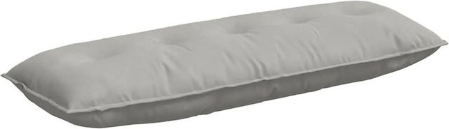 vidaXL Rückenkissen aus Mikrofaserstoff in Hellgrau, B: 140 cm, H: 50 cm - Bild 1