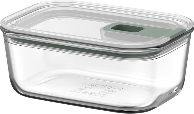 Emsa Frischhaltedose EASYCLIP aus Glas in Transparent und Grün mit Snap-Lid, 0,7 l - Bild 1
