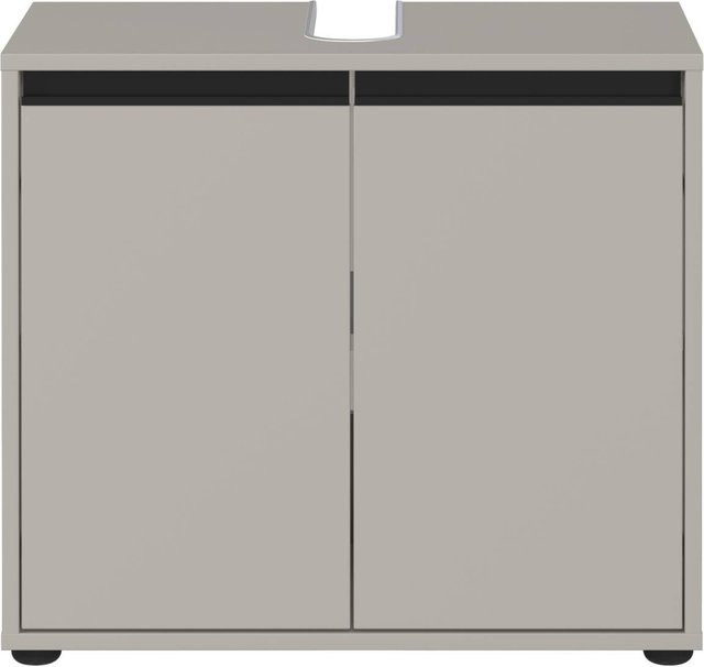 Waschbeckenunterschrank Germania 2200-186 Steingrau B/H/T: 63 x 55 x 34 cm - Bild 1