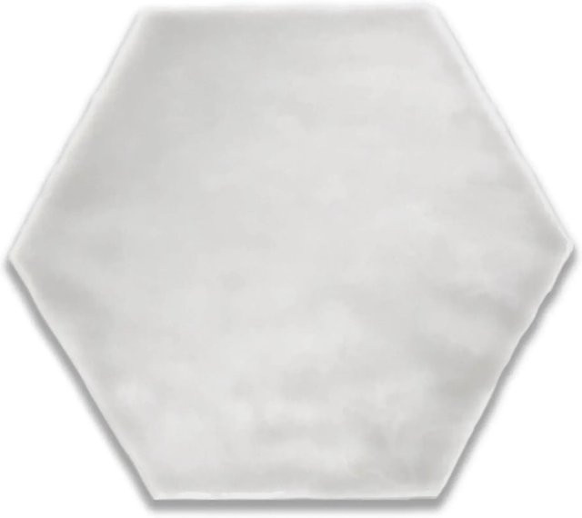 Wandfliese Hexagon United Tile und Mosaic Snow White Glasiert Glänzend B: 15 cm, H: 17,5 cm, Tiefe: 0,9 cm - Bild 1