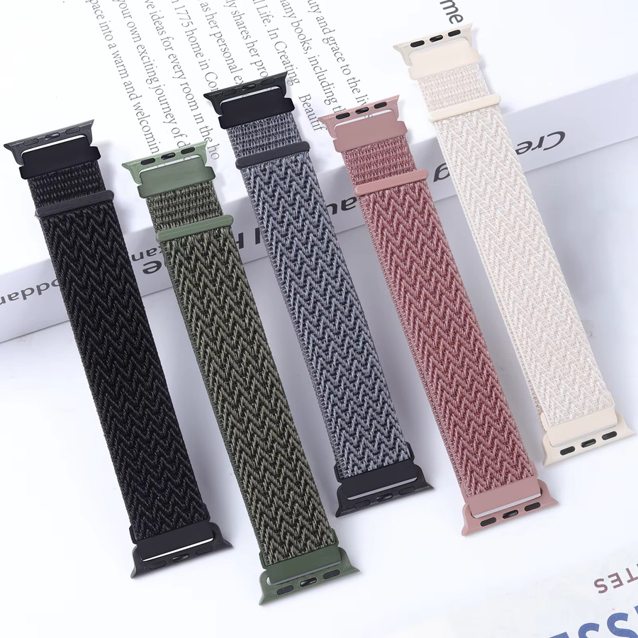 apband Uhrenarmband Nylon, Schwarz, Unisex - Bild 5