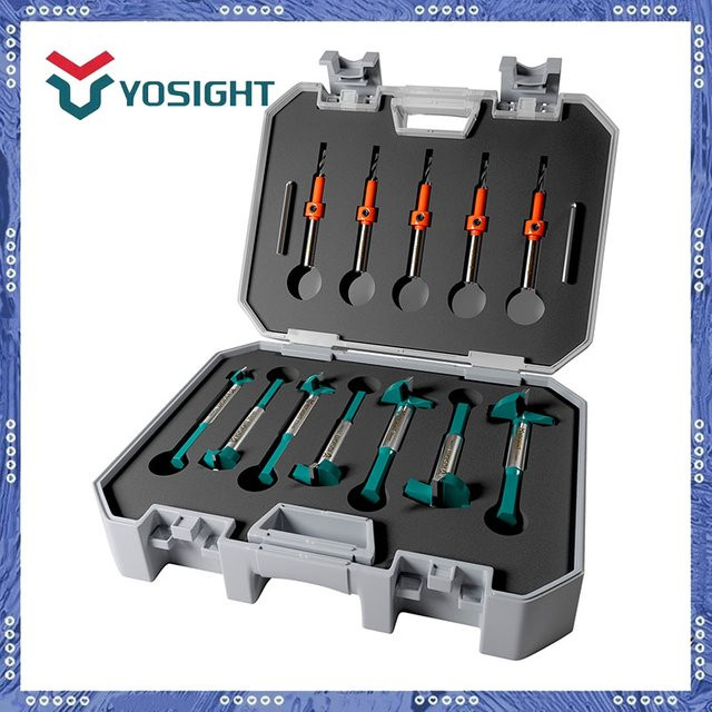 12-teiliges Bohrer-Set mit Senker-Fräser-Bits und Forstner-Bits für Holz, Metall und Edelstahl - Bild 1