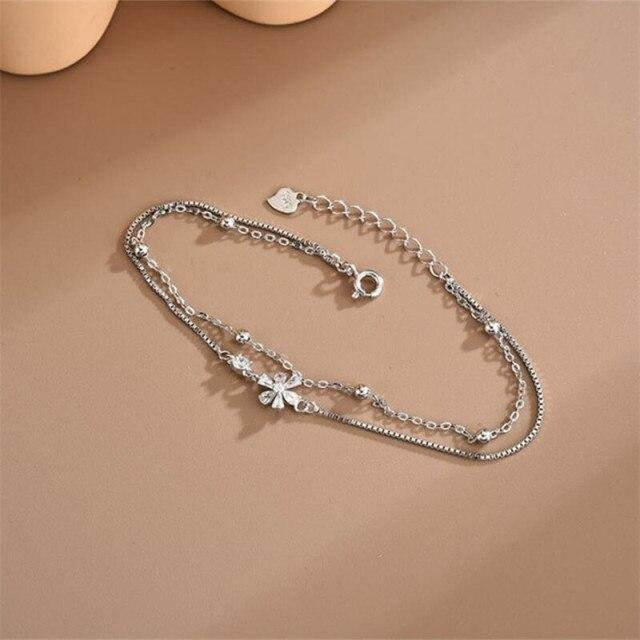Allbestart Armband, 925 Silber, Zirkonia, Blume, Damen - Bild 1