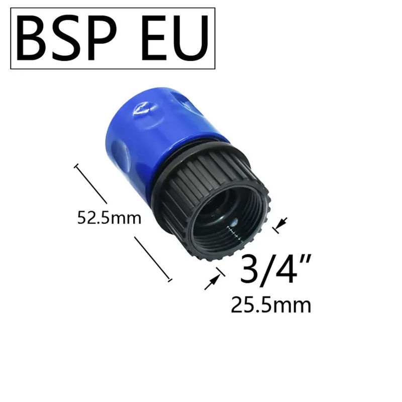 WYZXM Schnellkupplung Nippel mit 3/4 Zoll Gewinde männlich und weiblich als Schlauch und Rohr Adapter für Gartenschlauch und Bewässerungssysteme - Bild 2