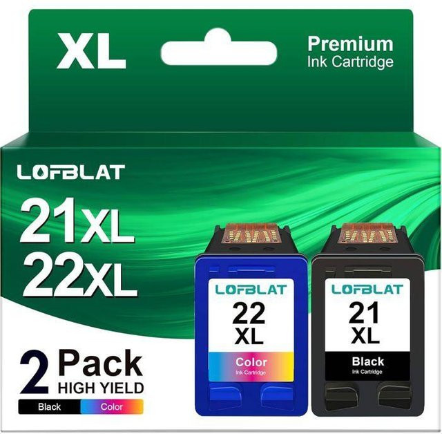 HP kompatible Tintenpatronen Set: 2x 21XL Schwarz und 2x 22XL Dreifarbig für DeskJet und OfficeJet Drucker - Bild 1