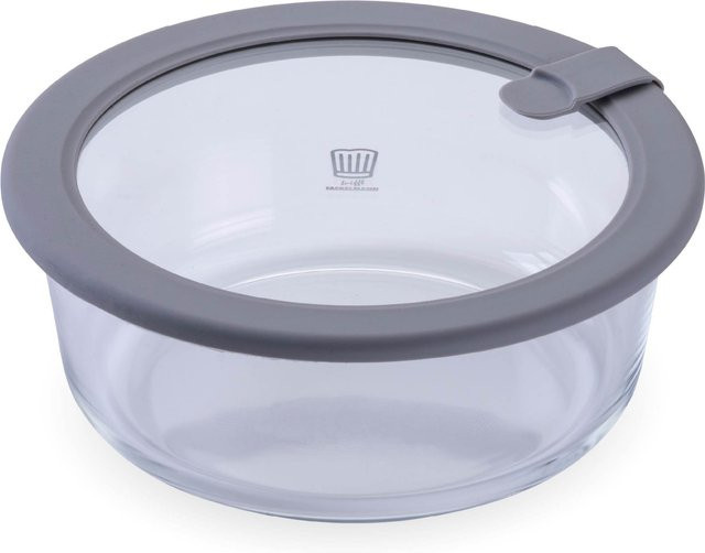 Fackelmann Chefkoch Vorratsdose aus Glas, rund, transparent, 950 ml - Bild 1