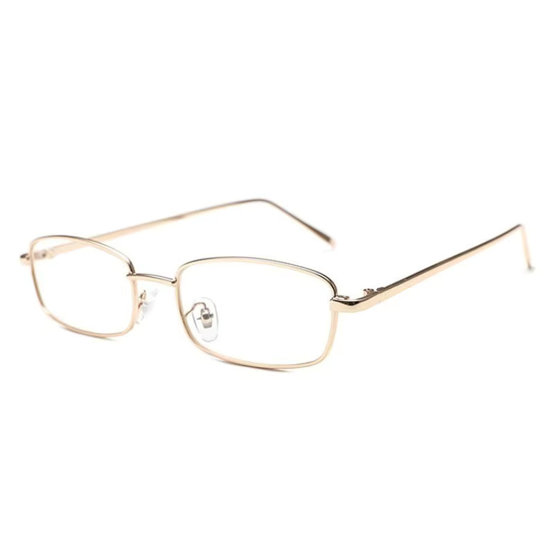 BMAD Lesebrille, Metall, Rechteckig, Vollrand, Schwarz Silber Gold, Anti-Blaulicht - Bild 3