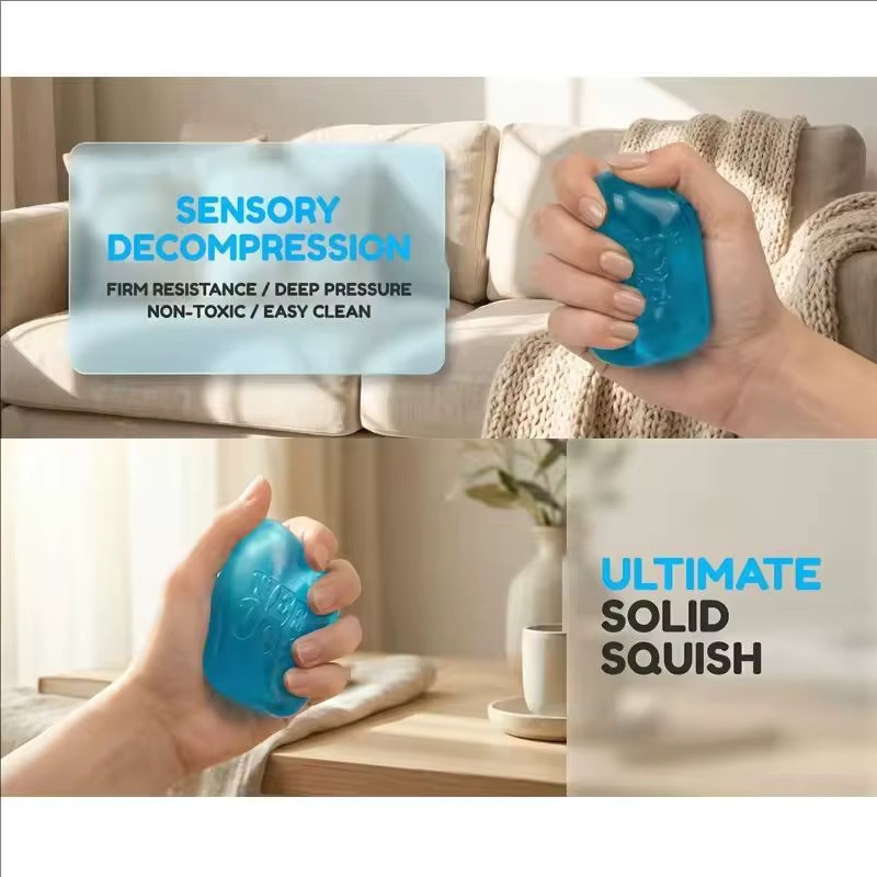 Nee Doh Quallen- & Würfel-Squishy-Spielzeug, weiches Jelly-Quetschspielzeug - Bild 5