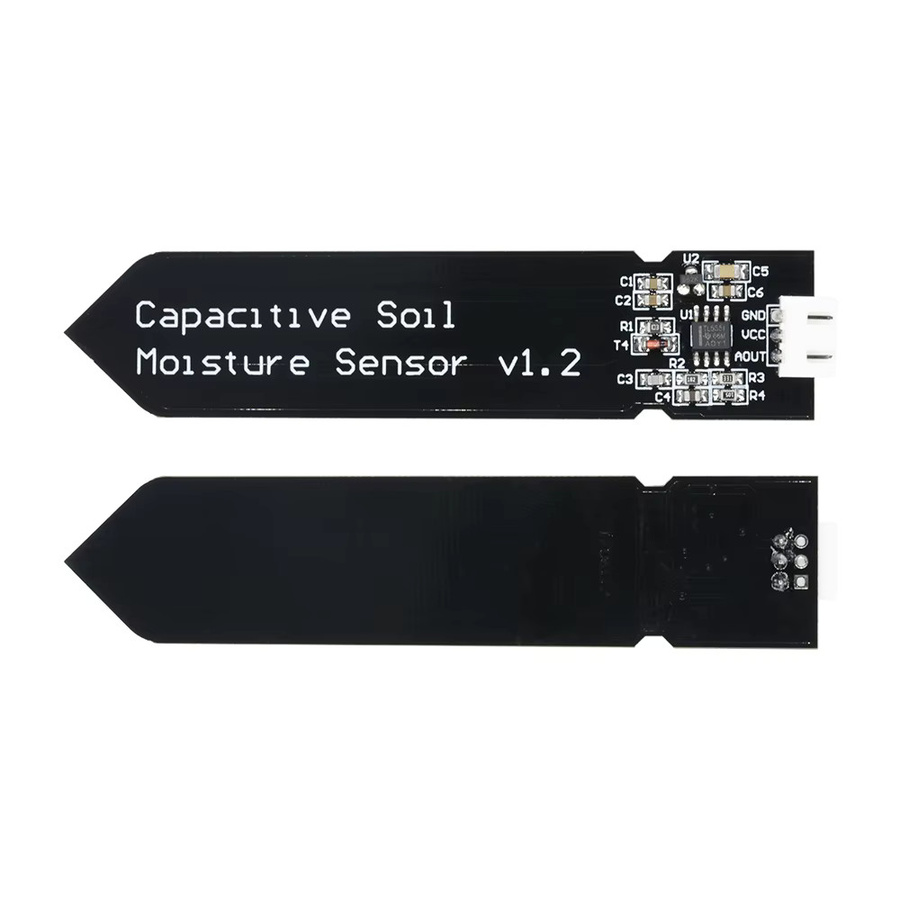diymore Kapazitiver Bodenfeuchtesensor-Modul mit NE555-Chip für Arduino zur Feuchtigkeitserkennung in Schwarz - Bild 3