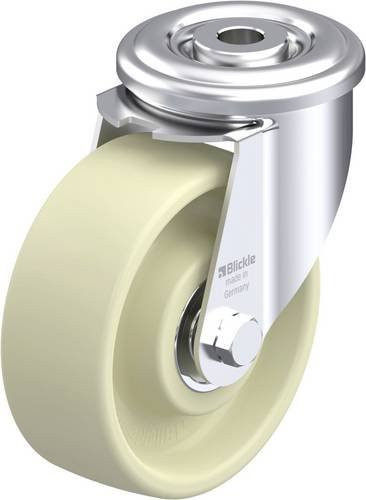 Blickle Lenkrolle LIR-POH 102HK in Weiß und Beige mit Kunststoffrad, Durchmesser: 100 mm, Tragfähigkeit: 150 kg - Bild 1