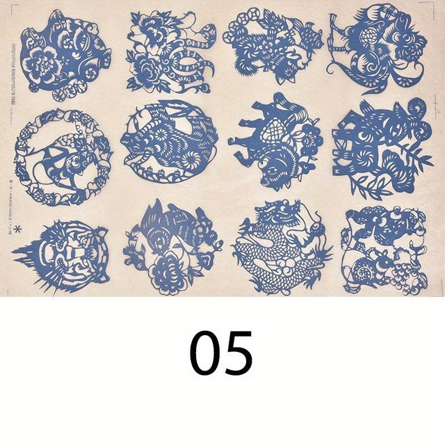 xianyi01 Blau-Weißes Porzellan Ton Transferpapier für DIY Keramik-Abziehbilder und traditionelles Handwerk - Bild 1