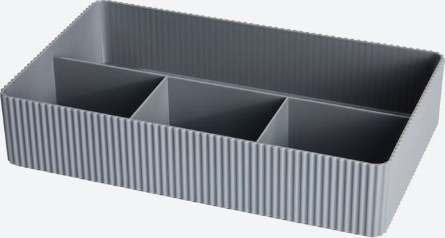 NKD Organizer mit verschiedenen Fächern in Grau, B/T/H: 30 x 18 x 6 cm - Bild 1