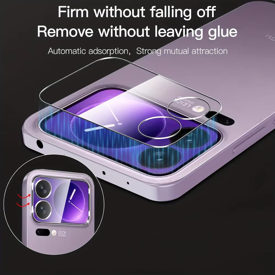 NNBILI 3er-Set HD-Displayschutzfolie aus gehärtetem Glas und transparente Objektivfolie für Xiaomi 17, 17 Pro und 17 Pro Max, transparent - Bild 2