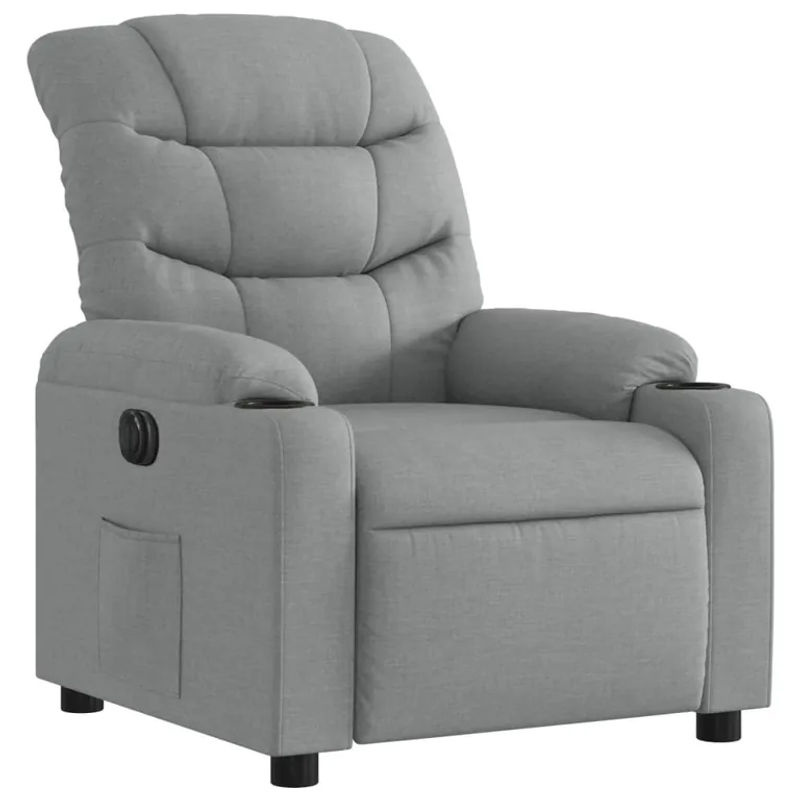 Vidaxl Elektrischer Relax-Sessel in Grau mit Stoffbezug im modernen Design - Bild 2