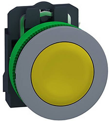 Schneider Electric XB5FA51C0 Drucktaster aus Kunststoff, gelb, bündig, 30mm - Bild 1