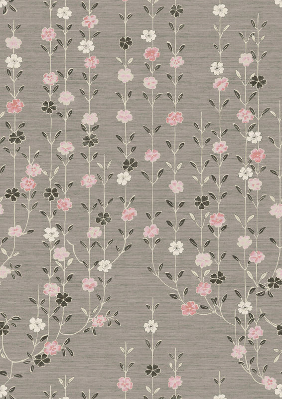 Lewis & Wood Tapete Blossom in Powder Cloud mit floralem Botanical-Design in Grau - Bild 2