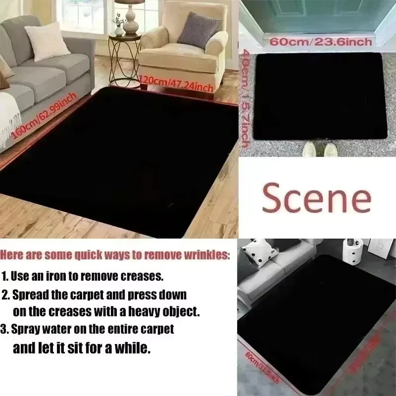 Moderner Teppich im Nordic Stil mit Mosaik Glas Muster für Wohnzimmer und Schlafzimmer - Bild 2