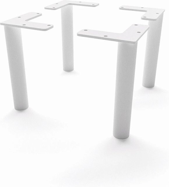 HEVVA Möbelfüße LINZ Weiß, Höhe: 15 cm, 4er Set - Bild 1