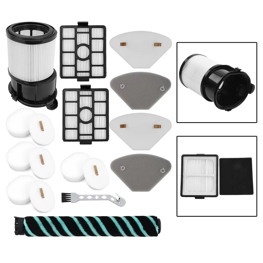13-teiliges Shark Zubehör-Set mit Bürsten und Filtern in Multicolour für IP3251EUT IP3251C IP3251 IP3252 inklusive Rollbürste, HEPA-Filter und Schaumstofffiltern - Bild 4
