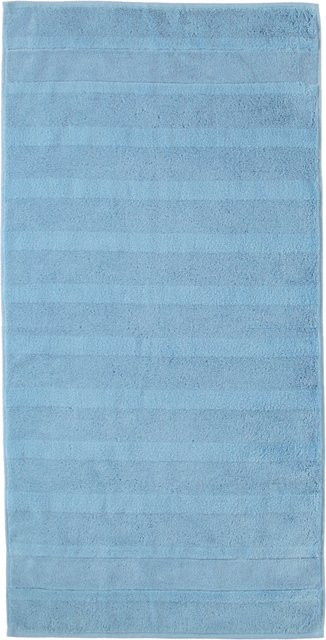 Handtuch NOBLESSE² UNI von cawo in Blau aus Baumwoll-Terry - Bild 1