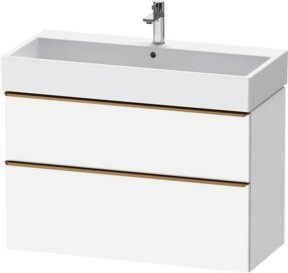 Duravit Waschtischunterschrank D-Neo in Weiß, Wandhängend, Breite: 98,4 cm, Tiefe: 44,2 cm, Höhe: 62,5 cm - Bild 1