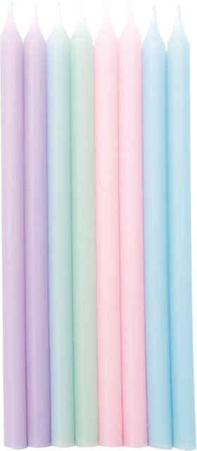 Rico Design Stabkerzen aus Paraffinwachs in Pastellfarben, Höhe: 12 cm - Bild 1