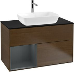 V&B Waschtischunterschrank Finion 100 Wandbeleuchtung in lackierter Ausführung B/T/H: 100 x 50,1 x 50,1 cm - Bild 1