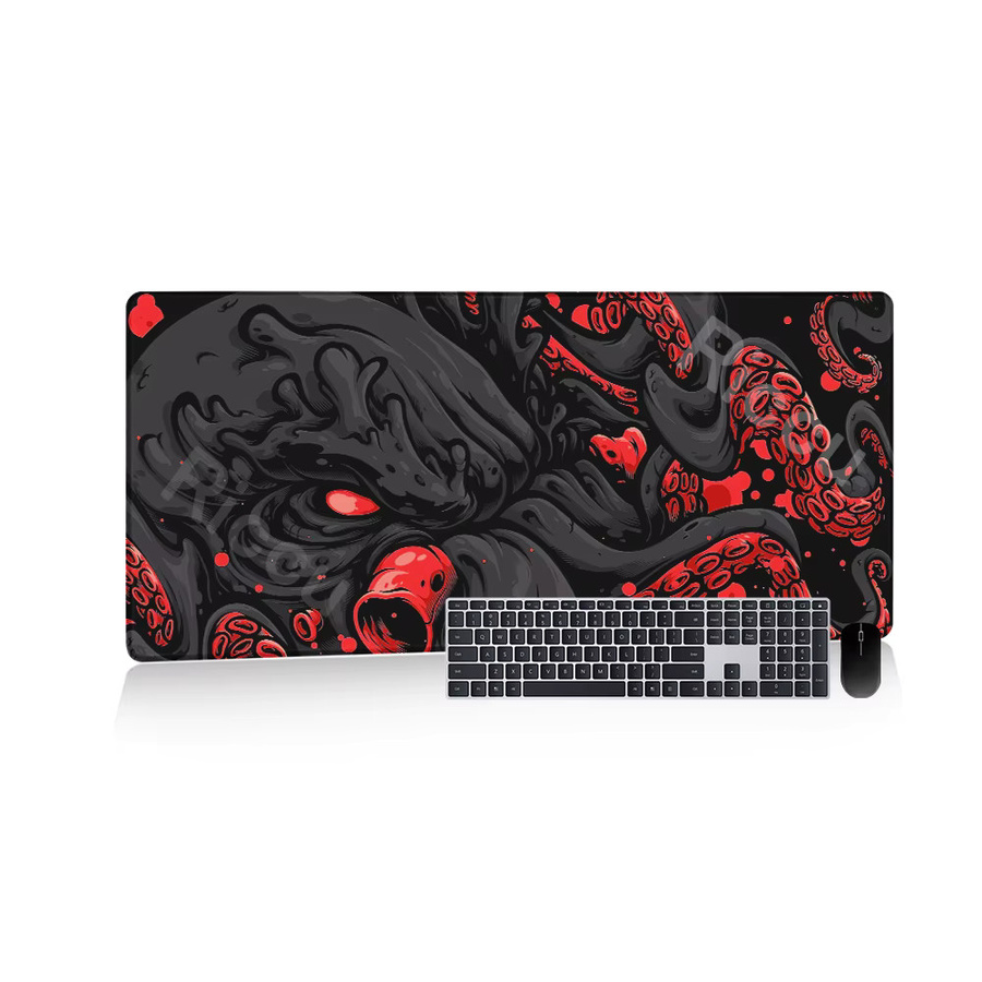 Riccu XXL Mauspad Oktopus-Monster Schwarz Multicolour B/T: 90 x 40 cm - Bild 2